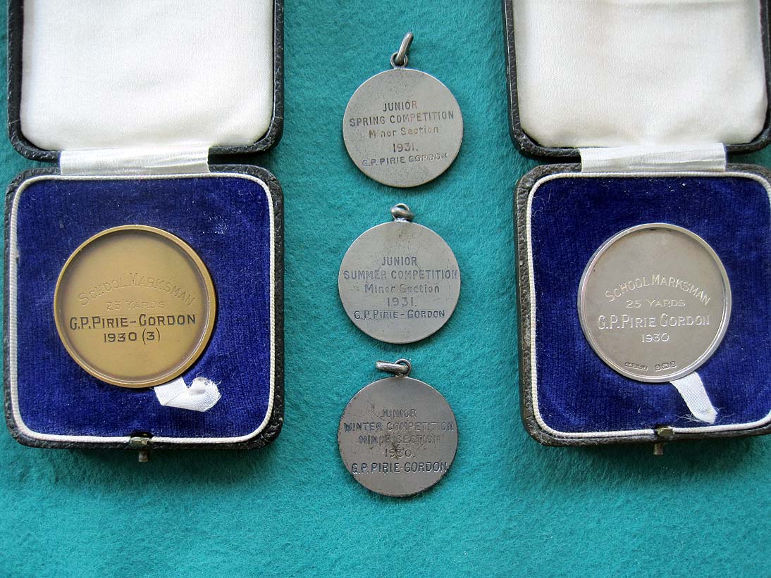 G P Pirrie-Gordon's Medals - reverse